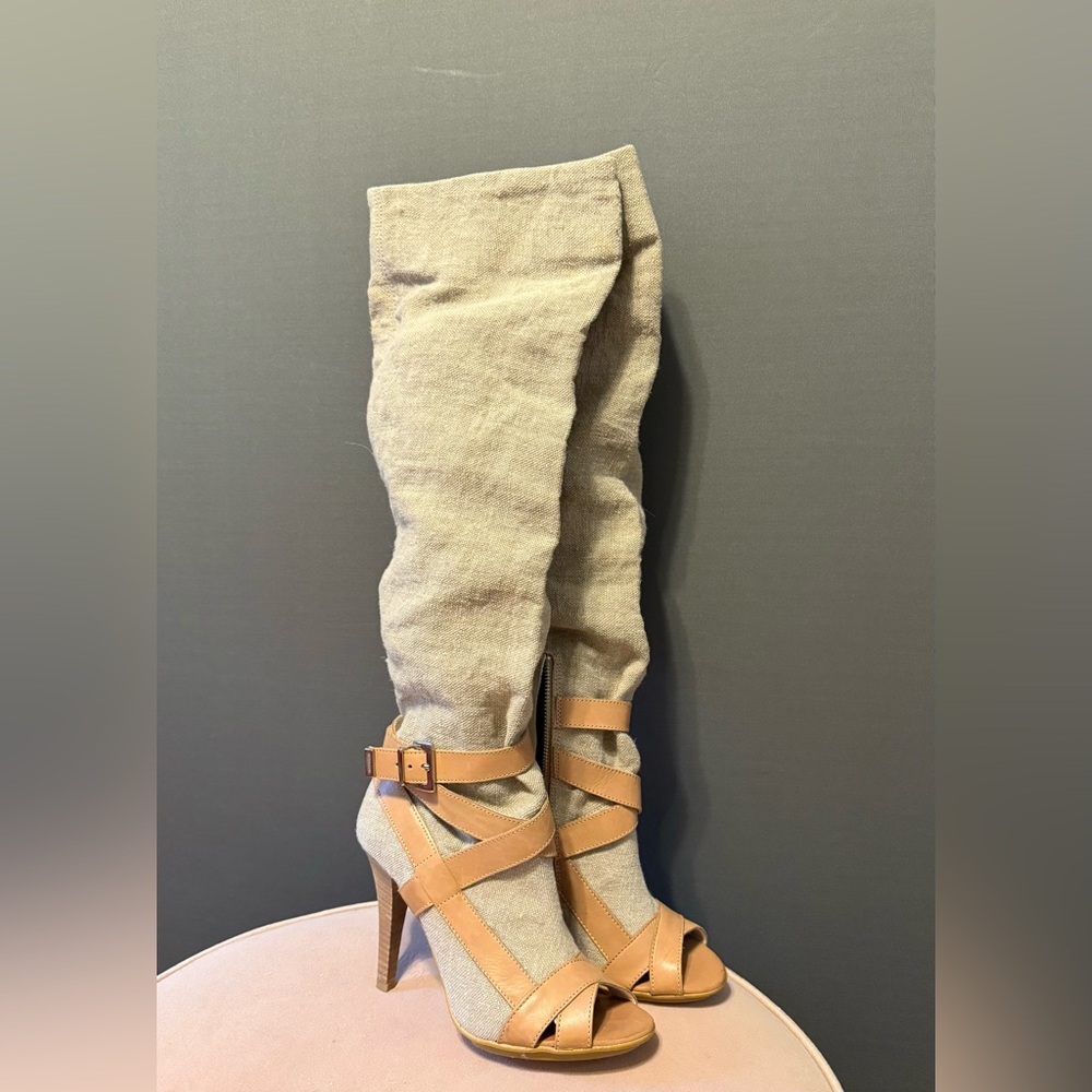 Stefanel Beige Heeled Boots